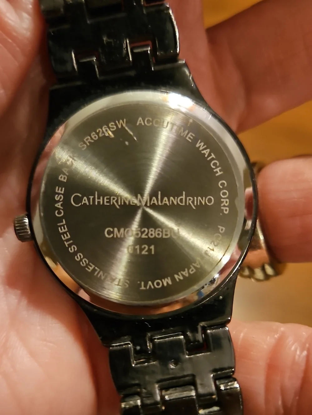 Catherine Malandrino Two-Tone Gold and Grey Women's Watch